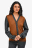 Gucci Brown/Grey Wool/Silk Colour Block Cardigan Size M Mens