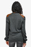 Gucci Brown/Grey Wool/Silk Colour Block Cardigan Size M Mens