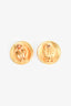 Pre-Loved Chanel™ Gold Plated Round Pearl CC Clip-On Earrings