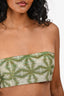 Dries Van Noten Green Patterned Sleeveless Bra Top Size 36
