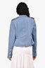Pre-Loved Chanel™ 2012 Cruise Blue Denim Silver Button Blazer Size 40