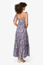 Zimmermann Purple Cotton Paisley Tiered Long Dress Size 1