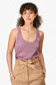 Missoni Purple Metallic Knit Tank Top Size 42