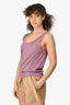 Missoni Purple Metallic Knit Tank Top Size 42