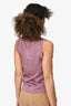 Missoni Purple Metallic Knit Tank Top Size 42