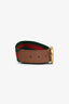 Gucci Red/Green Canvas/Leather Web Trim GG Belt Size 65/26