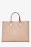 Louis Vuitton Taupe Monogram Empreinte OnTheGo MM Tote