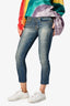 R13 Blue Distressed Denim Capris Size 26