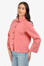 Hermès Pink Double Faced Cashmere Short Jacket Size 34