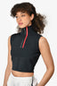 Prada Sport Sleeveless Cropped Half Zip Top Size S