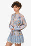 Hemant and Nandita Blue 'Lyna' Floral Mini Dress Size XS