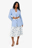 Elliatt Light Blue 'Zirconia Blazer with Cut Outs Size M