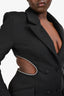 Misha Black/Crystal 'Fay' Cutout Blazer Dress Size 8