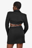 Misha Black/Crystal 'Fay' Cutout Blazer Dress Size 8