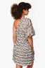 Elliatt Polka Dot/ Animal Print One Shoulder 'Muse' Mini Dress Size L