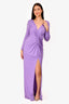 Carla Ruiz Lilac Long Sleeve Maxi Dress Size L with Tags