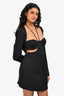 Misha Black/Crystal 'Adrienna' Cutout Bustier Dress Size S