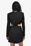 Misha Black/Crystal 'Adrienna' Cutout Bustier Dress Size S