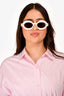Alaïa White Acetate Sunglasses