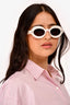 Alaïa White Acetate Sunglasses