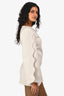 By Malene Birger Cream Open Sleeve Top Size 34