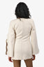 By Malene Birger Cream Open Sleeve Top Size 34