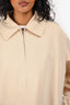 Vince Beige Cotton Zip Jacket Size L