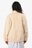 Vince Beige Cotton Zip Jacket Size L