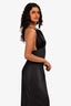Lexi Black Deep V Neck 'Dulce' Dress Size S