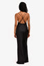 Lexi Black Deep V Neck 'Dulce' Dress Size S
