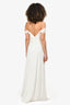 Katie May White Ruched 'Darcy' Gown Size XS