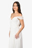 Katie May White Ruched 'Darcy' Gown Size XS with Tags