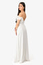 Katie May White Ruched 'Darcy' Gown Size XS with Tags