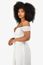 Katie May White Ruched 'Darcy' Gown Size L