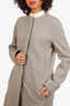 Haider Ackermann Grey Wool Coat Size 36