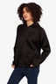 Alexander Wang Black Satin Hoodie Size 4