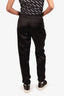Alexander Wang Black Satin Popper Detail Jogger Size 4