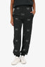 Mach & Mach Black/Crystal Bow Embellished Joggers Size 4