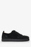 Christian Louboutin Black Suede Leather Studded Sneakers Size 39.5
