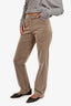 Loro Piana Brown Corduroy Straight Leg Pants Size 42