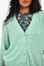 360 Cashmere Green Cashmere Cardigan Size S