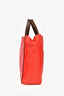 Marni Red/Pink Leather Tote with Strap