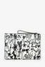 Lanvin Black/White Graffiti Printed Zip Pouch