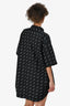 Balenciaga 2017 Black/White Monogram Short Sleeve Shirt Size 43 Men