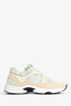 Pre-Loved Chanel™ Cream/Mint Tweed CC Sneakers Size 37