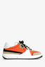 Pre-Loved Chanel™ Taupe Suede/Orange Neoprene CC Sneakers Size 37