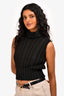 Pre-Loved Chanel™ Black Cotton Knit Vest Size 38