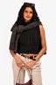 Pre-Loved Chanel™ Black Cotton Knit Vest Size 38
