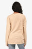 Miu Miu Beige Long Sleeve Oversized T-Shirt Size XS