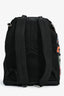 Prada Black Nylon Colour Block Logo Backpack
